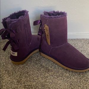 UGG short boots in purple size 7
